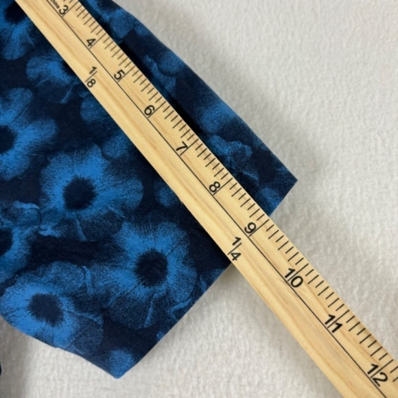 Abound Shirt Button Up Shirt Men's Size M Blue - Black Print Floral Art - Picture 11 of 11